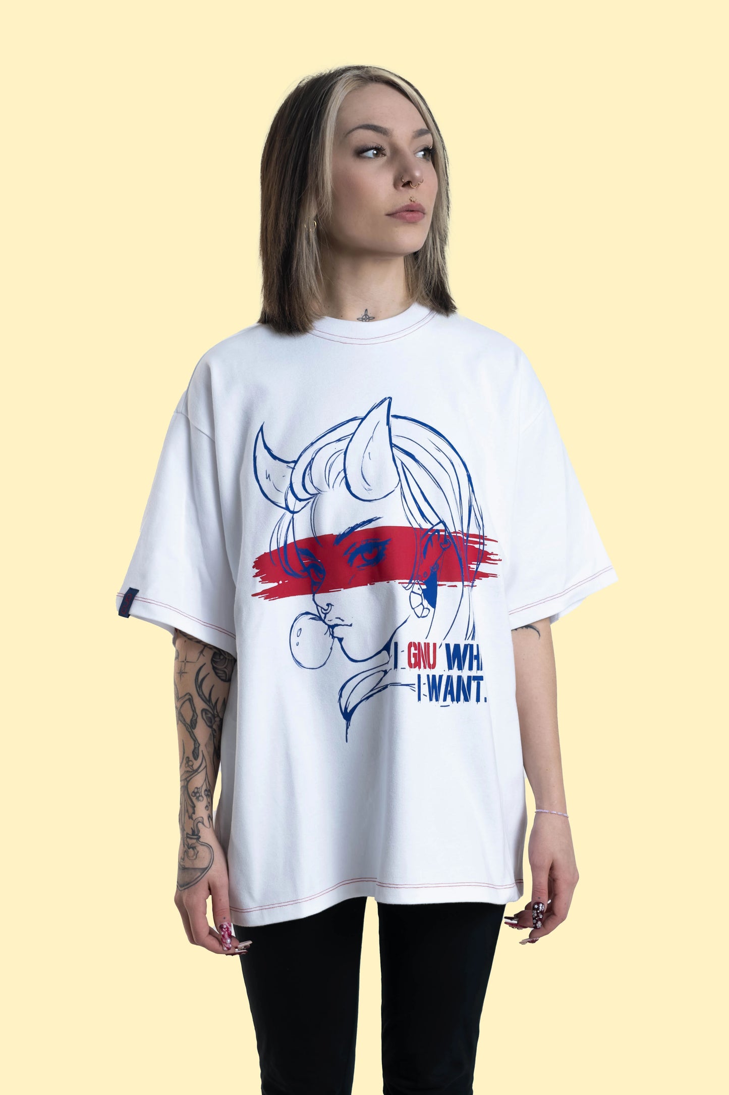 Oversized Tee – I Gnu what I want