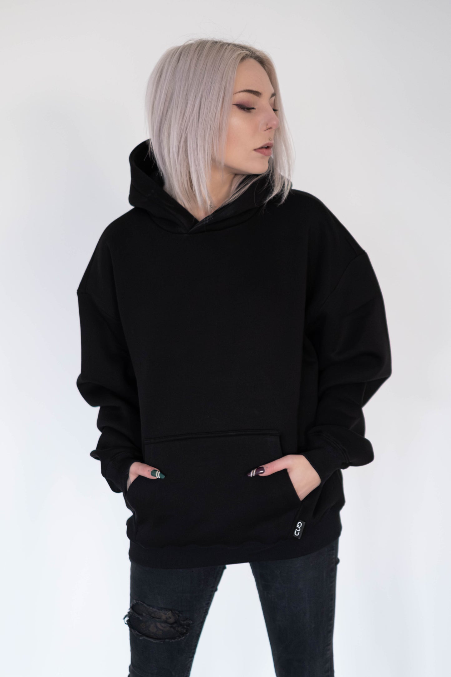 Oversized Hoodie – Gnu Basic Black