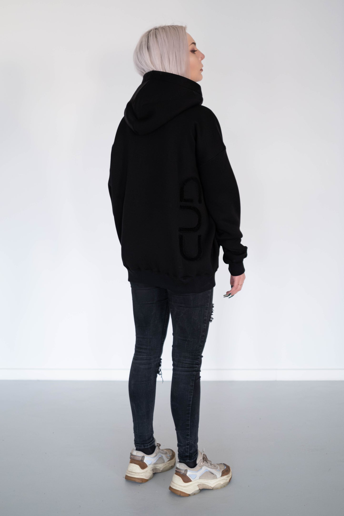 Oversized Hoodie – Gnu Basic Black