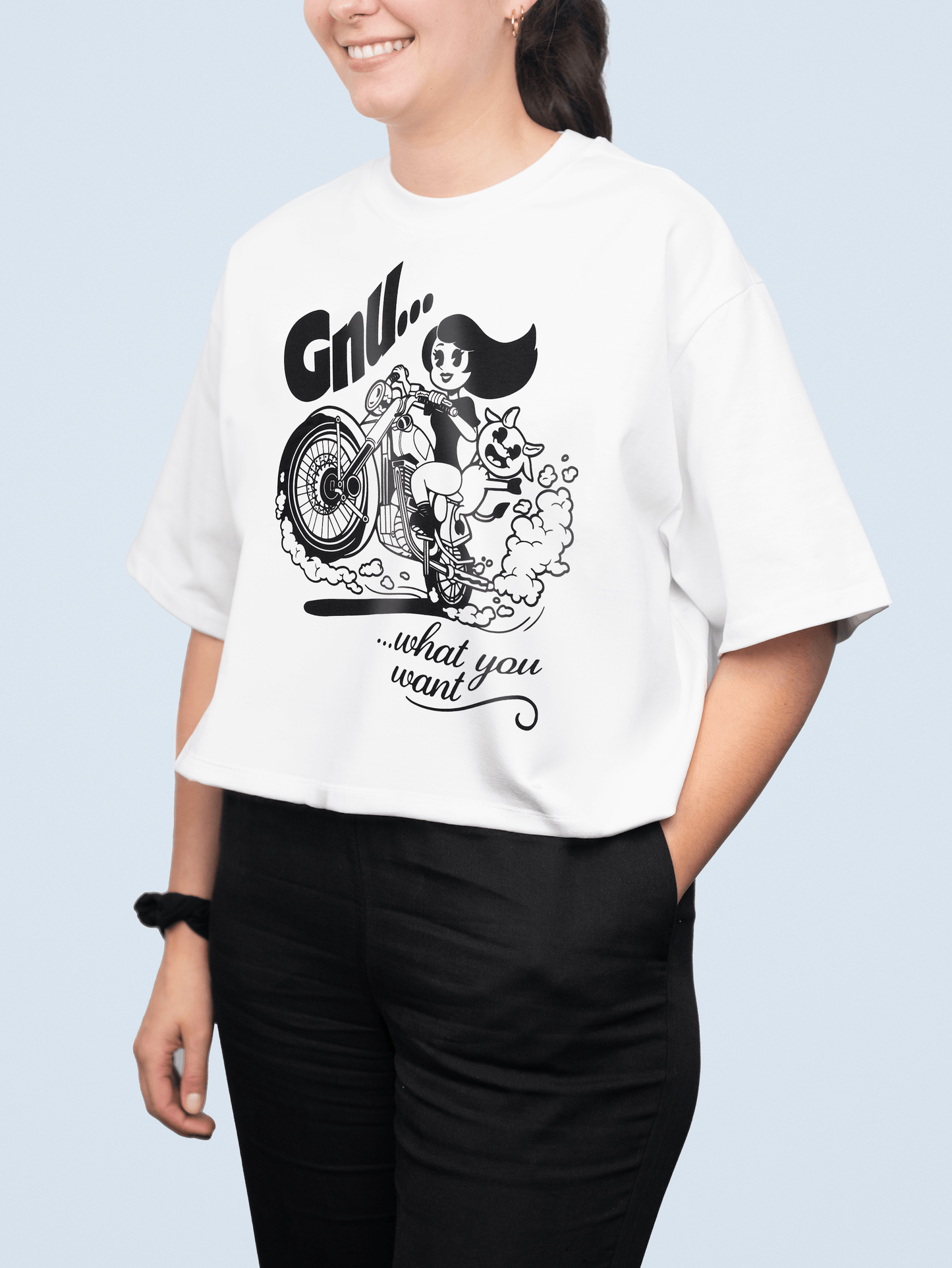Oversized Tee - Biker Gnu (Limited)