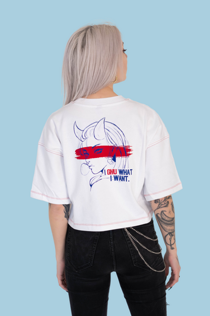 Cropped Tee  – I Gnu what I want