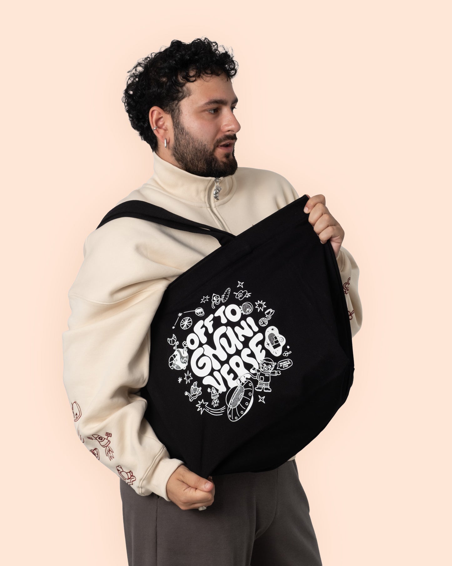 Tote Bag - Gnuniverse Black