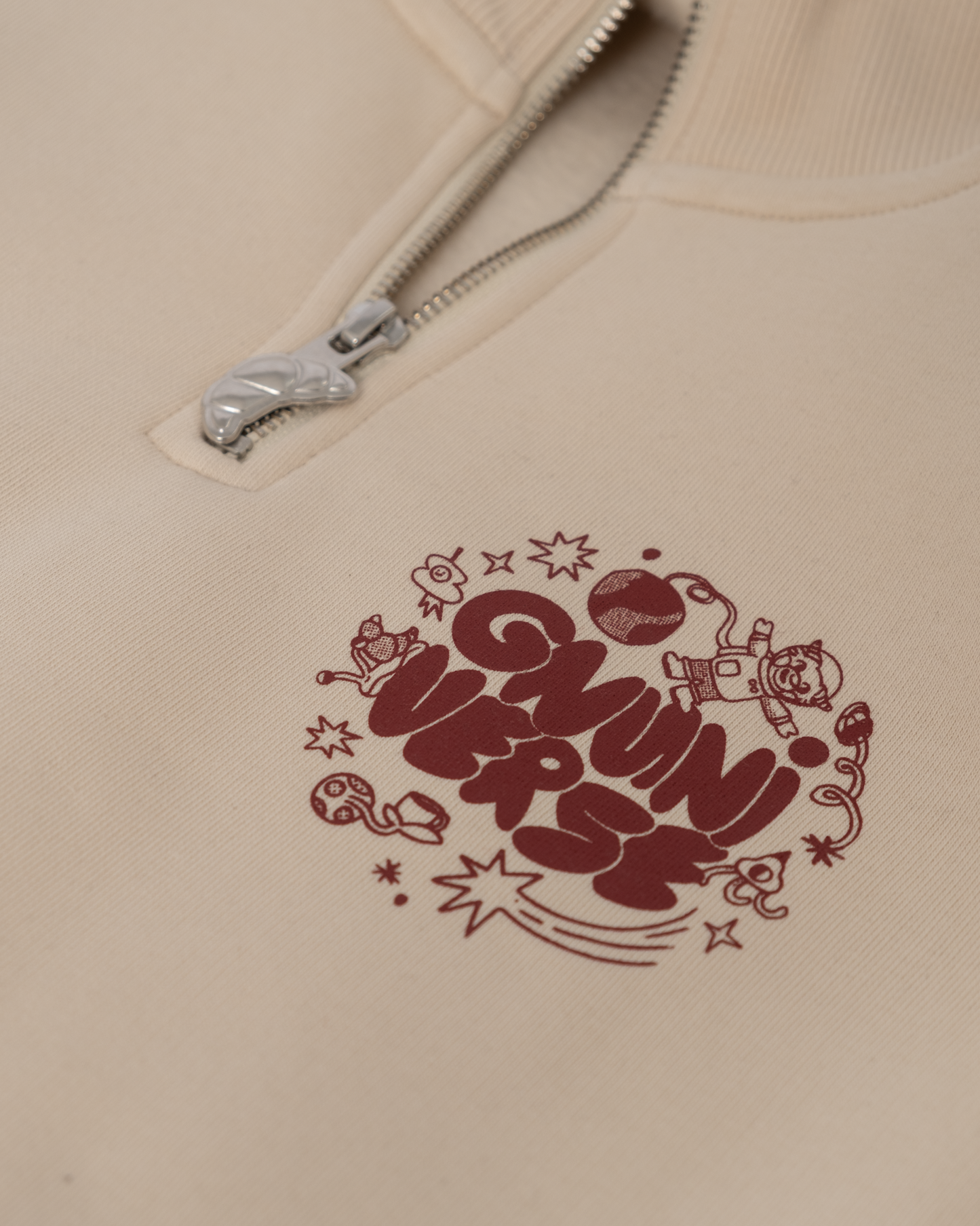 Half Zip - Gnuniverse Beige