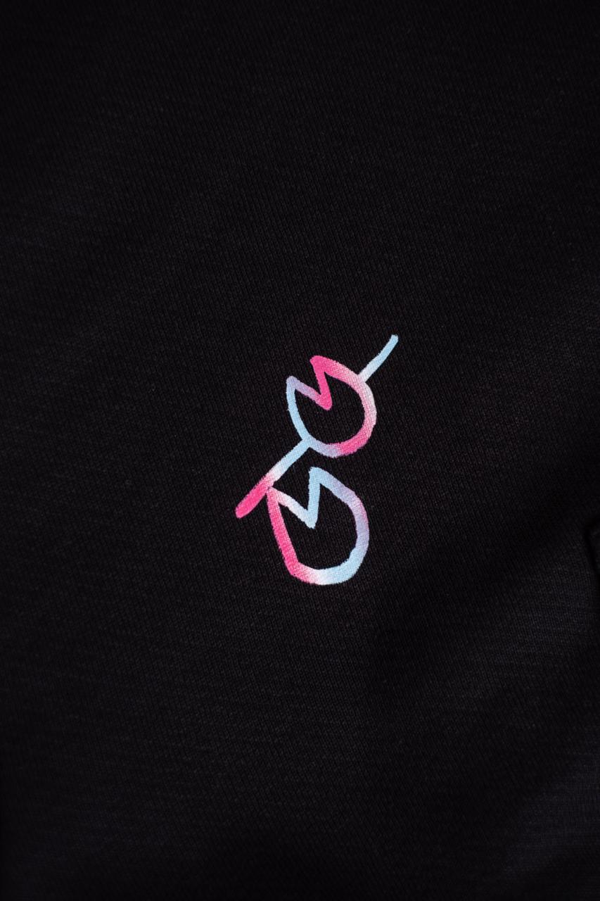 Gnu Zip-Hoodie Black - Don't Croissant The Line